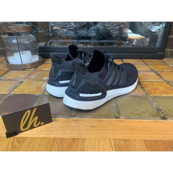 Mens 7 Adidas Ultraboost 20 “Black White” Athletic Running Shoes FY3457 - Picture 5 of 7